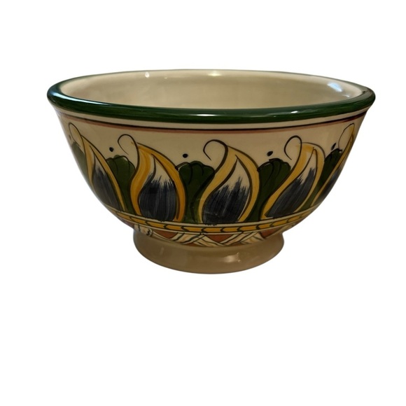 Tabletops Unlimited Hand Painted Deruta Soup Cereal Bowl Set of 4 NWOT - Picture 4 of 8